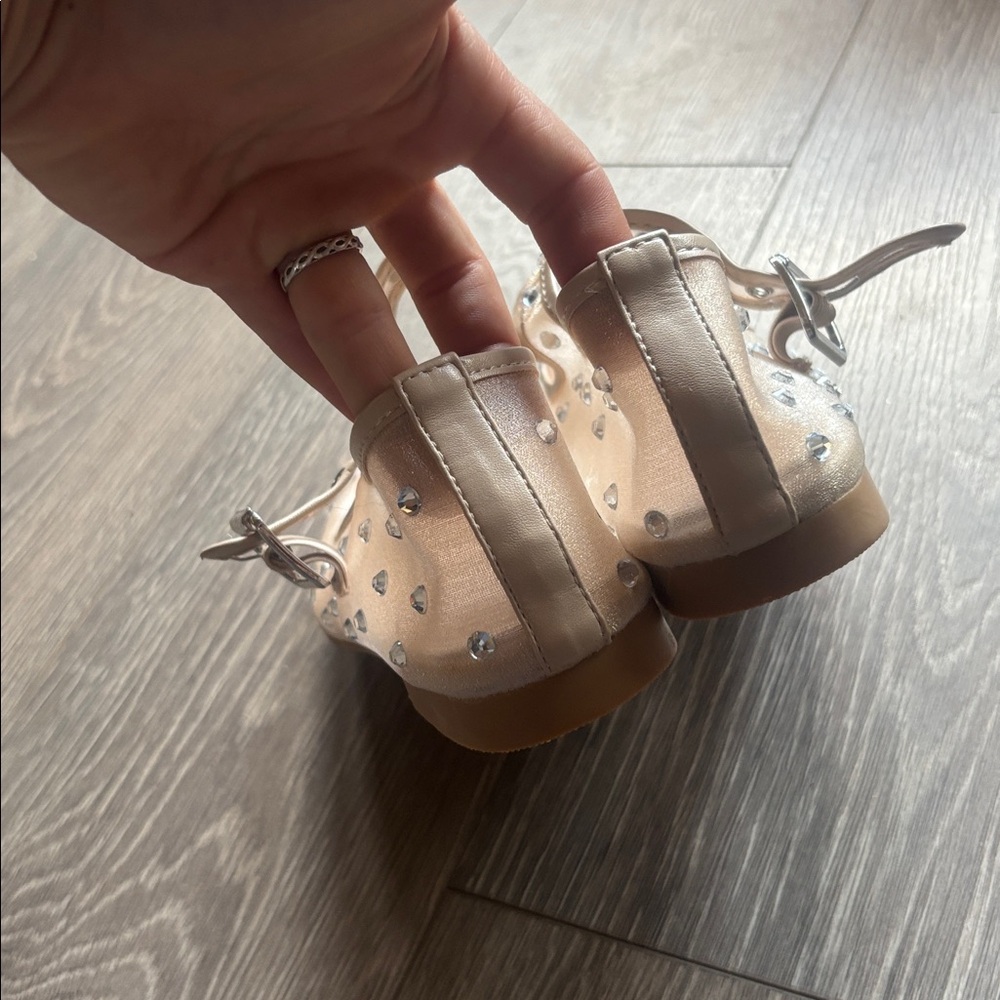 Rhinestone ballet shoes size 10 - Picture 3 of 5